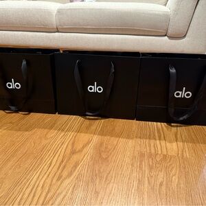 Alo Black Shopping Bags brand new
